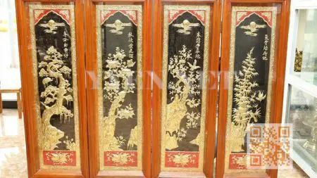 Tranh Phong Thủy Tứ Quý Bình An