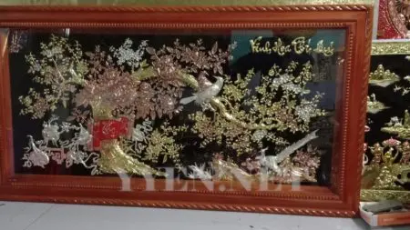 Tranh Vinh Hoa Phú Quý bằng Đồng