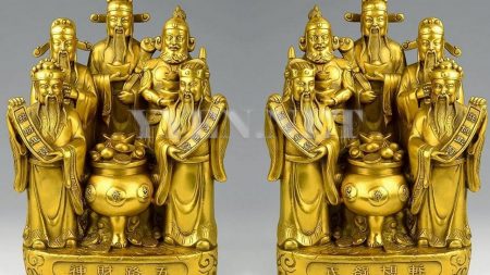 Home 8 Bộ tượng đồng Ngũ Lộ Thần Tài đúc thủ công